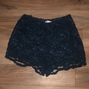 Blue lace shorts! Size 25!